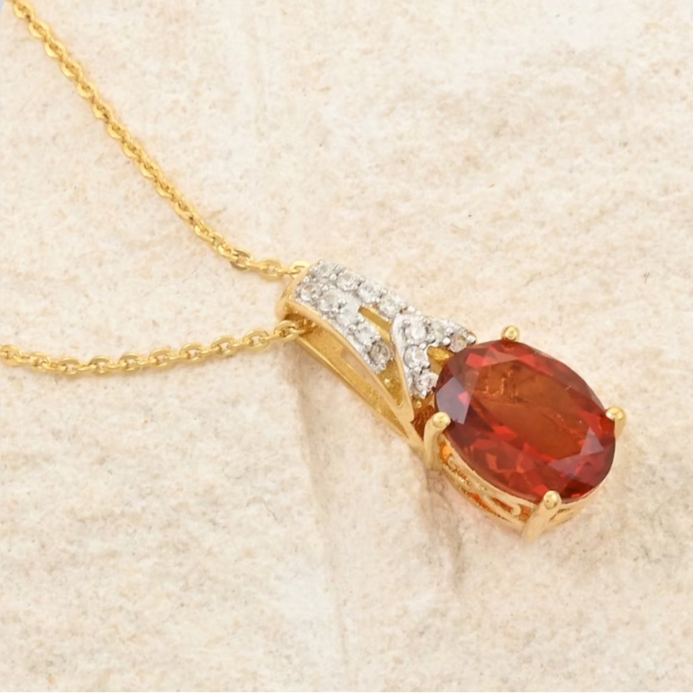 ❤️Cherry Citrine Pendant Necklace❤️